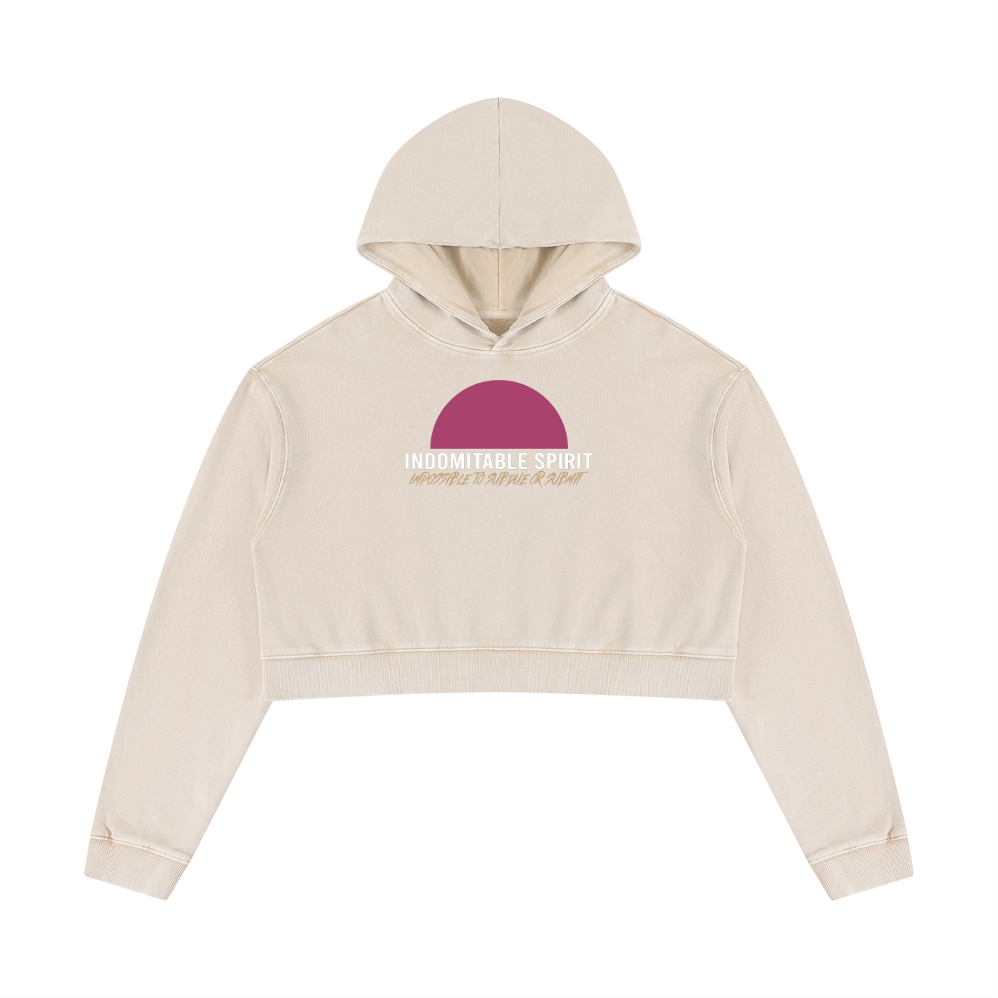 Women’s Mineral Washed Crop Hoodie