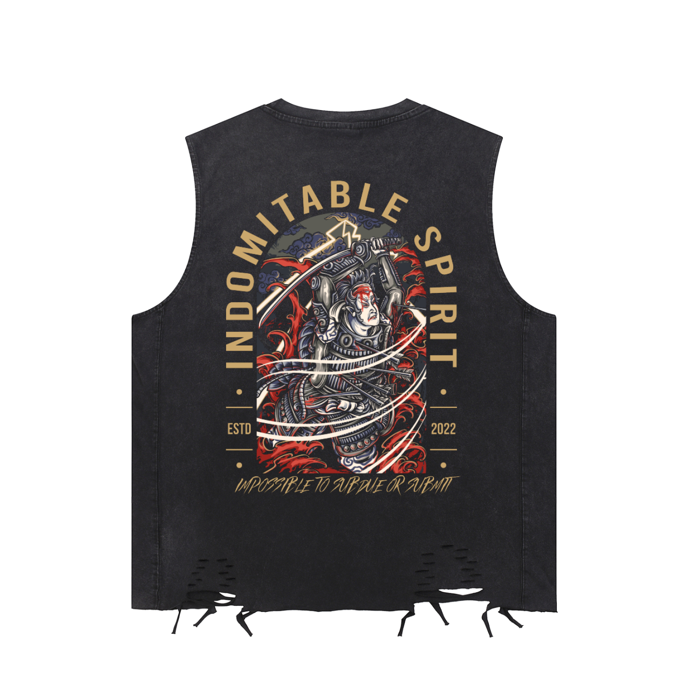 Snow Washed Raw-Hem Tank Top