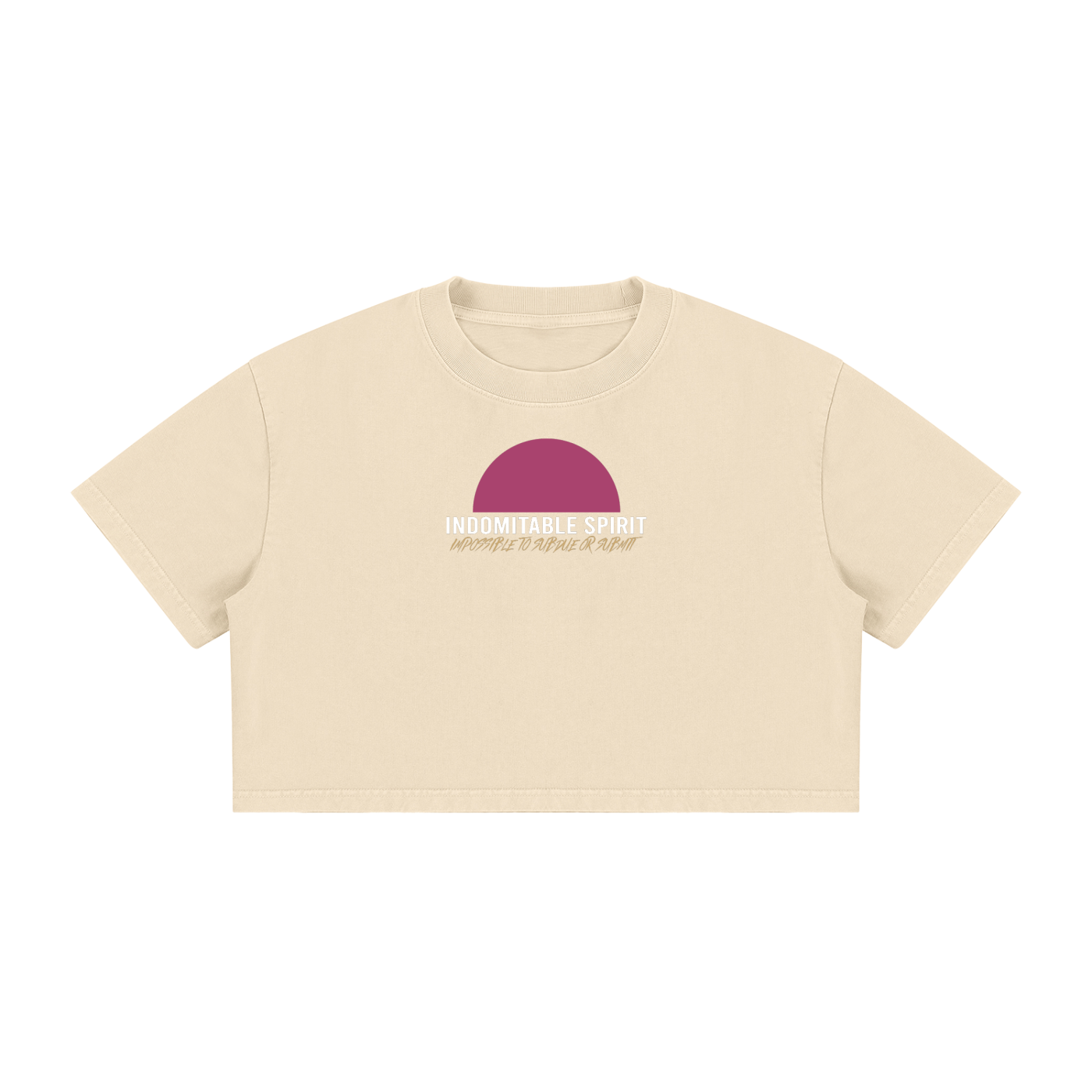 Women's Mineral Wash Cotton Crop T-Shirt