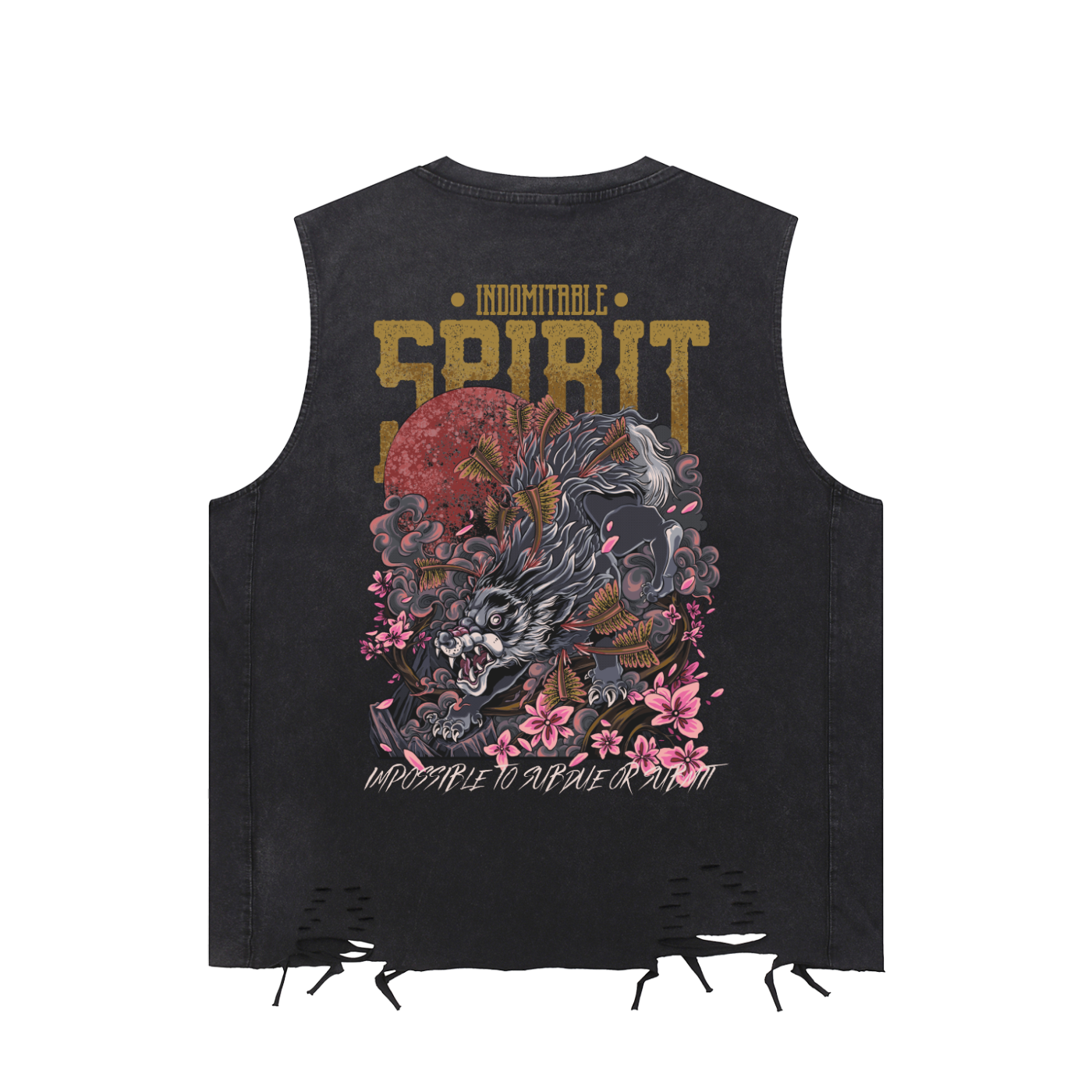 Snow Washed Raw-Hem Tank Top